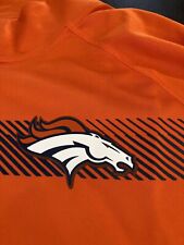 Denver Broncos Nike Women's NFL Core Half Zip Orange Pullover Sz L