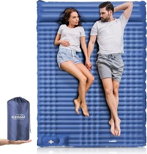 4" Ultra-Thick Self Inflating Camping Pad 2 Person with Pillow - Picture 1 of 7
