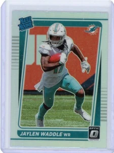 JAYLEN WADDLE 2021 PANINI DONRUSS OPTIC SILVER HOLO PRIZM RATED ROOKIE - Picture 1 of 1
