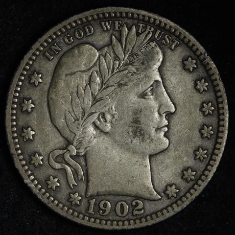 1902-S Barber Silver Quarter CHOICE XF E319 RAEN Cover