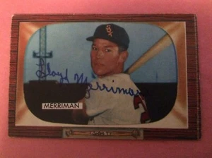 1955 Bowman #135 Lloyd Merriman Autogramm. - Bild 1 von 2