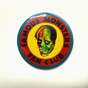 FAMOUS MONSTERS 1996 Subscriber's Fan Club pinback button 2 1/2" - Picture 1 of 2