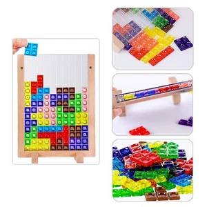 Zummy Wooden Transparent Brain Teasers Blocks Puzzle Brain Teasers Toy - Picture 1 of 5