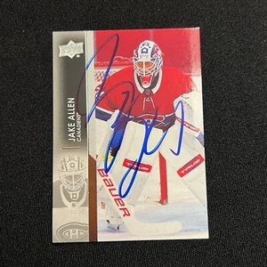 Tarjeta de hockey #94 firmada autografiada por Jake Allen 2021-22 Upper Deck Series 1 - Imagen 1 de 1