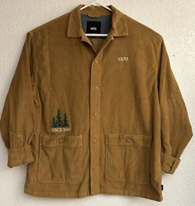 Vans bestickte Cord Hemdjacke Shacket Herren Größe M - Bild 1 von 12