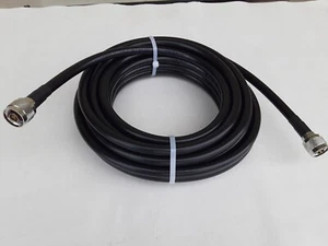 US MADE RG-213/U N Male to N Male Low Loss Coaxial Cable CB Ham Radio 25 FT - Picture 1 of 3
