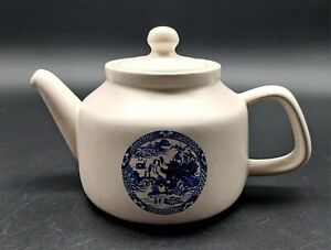 Vintage McCoy Pottery Teapot #163  Blue Willow White Body