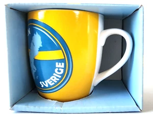 Mug:  Sweden Sverige  New in Box  11 ounces Swedish Yellow Free shipping - Picture 1 of 5