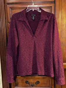 Camisa única de cachemira vintage Kenneth Cole para hombre manga larga estilo años 70 - Imagen 1 de 5