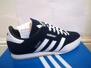 Adidas Samba Super Suede Mens Shoes Trainers UK Size 7-12 019332 Blue BNIB - Picture 1 of 8