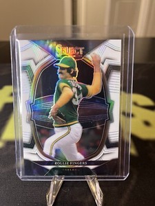 Rollie Fingers 2023 Select Concourse #93 White Prizm /149 Oakland Athletics