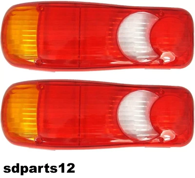 2 LENTI FANALI POSTERIORI DX SX Plastiche Adatto a Nissan Cabstar DAF Camion - Immagine 1 di 4