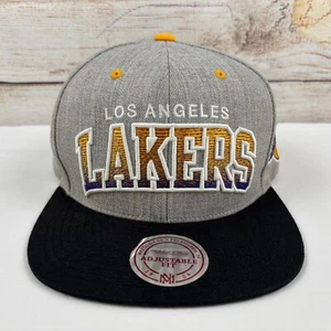 Los Angeles Lakers Mütze Cap Mitchell & Ness NBA Grau Mehrfarbig - Bild 1 von 8