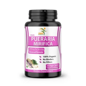 PUERARIA MIRIFICA 5000mg EXTRACT ORGANIC FARMED PURE SUPPLEMENT 60 CAPSULES - Picture 1 of 8