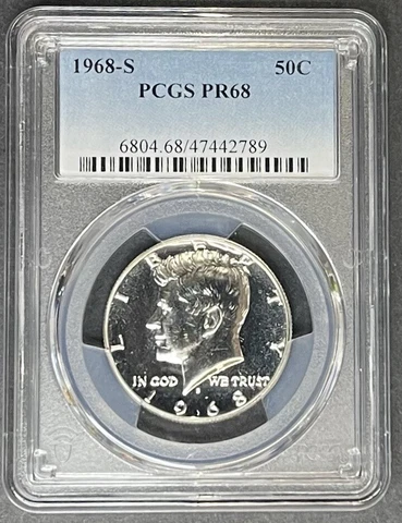 1968-S Proof Kennedy Half Dollar PCGS PR-68, Buy 3 Items, Get $5 Off!! Cover