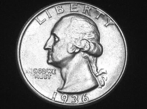 1936-D Washington Quarter --- Almost Uncirculated +++ - Picture 1 of 8