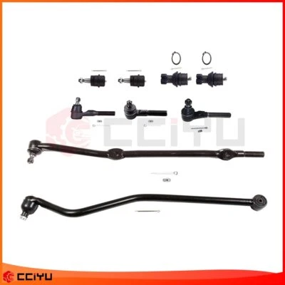 Set Of 9 For 1991-2001 Jeep Cherokee Steering Front Tie Rod End Ball Joint Kit - Image 1 of 4