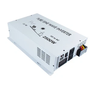 2500WPure Sine Wave Power Inverter 24V DC to 110/120V AC Home Solar Converter RV - Bild 1 von 10