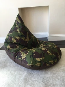 Large Camouflage Camo Army military beanbag gaming reading chair - Picture 1 of 1