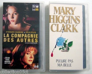 2 CASSETTES VHS, LA COMPAGNIE DES AUTRES + PLEURE PAS MA BELLE DE MARY .H. CLARK - Picture 1 of 3