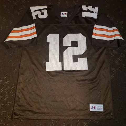 Vtg Vinny Testaverde Cleveland Browns Logo Athletic NFL Football Jersey Large Cover