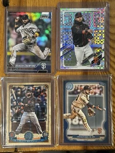(4) Brandon Crawford Gigantes de San Francisco Lote Cromo con #d/SP BAZOOKA BACK - Imagen 1 de 4