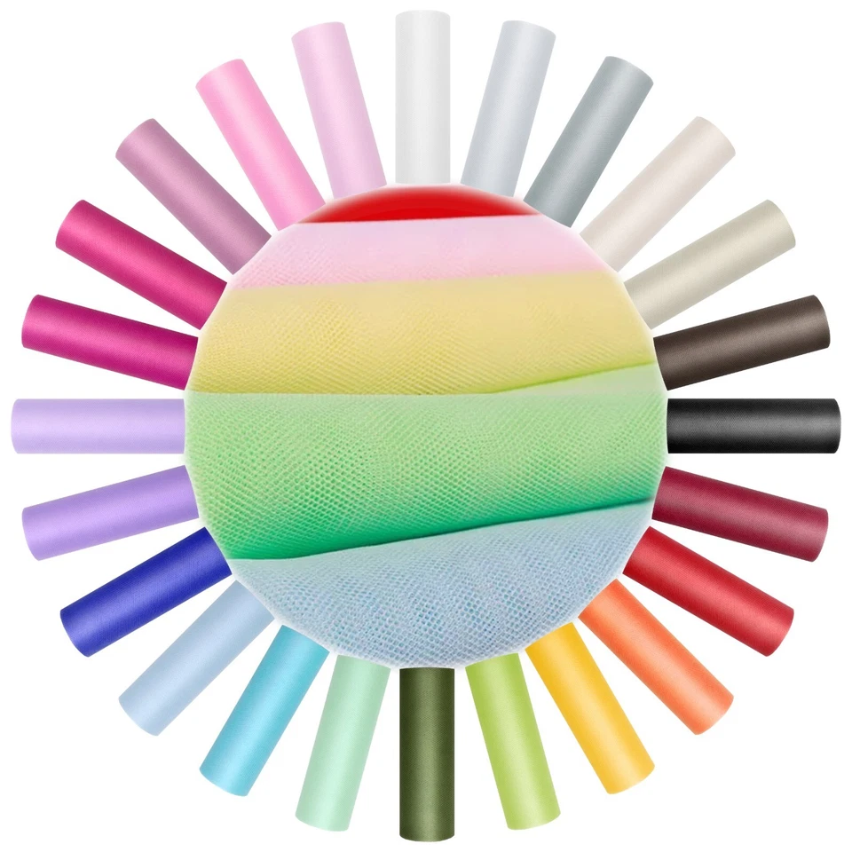 9m x 30cm Tüll Deko Stoff Tischläufer Tüllband Netz Band Rolle - Bild 1 von 1