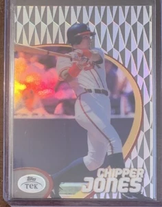 Chipper Jones 1998 Topps Tek patrón refractor 35 #19 Atlanta Braves - Imagen 1 de 2