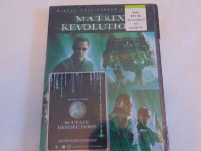 The Matrix Revolutions DVD 2004, 2-Disc Set w/BONUS CD-Rom NEW Sealed FREE SHIP - Image 1 of 4