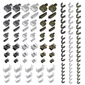 10/123Pieces Zipper Repair Kit Metal Zipper Stopper Ends sliders Retainers US# - Picture 1 of 14