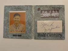 2020 Historic Autographs Half Century HANK MAJESKI  Auto signed w/1949 Bowman