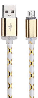  LED light-up Micro USB Charger Cable Data Sync For Android Samsung LG HTC - Image 1 of 4