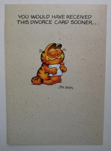 Biglietto d'auguri Jim Davis Garfield Cat Vintage Divertimento Buzza - Senza busta - Foto 1 di 3