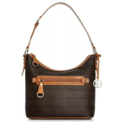 Hobo Giani Bernini para mujer Block Signature tono plateado herrajes marrón/plateado nuevo con etiquetas Foto 1 de 4