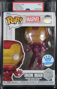 Iron Man Facet Marvel 1268 Funko Pop! Shop Exclusive PSA 9 MINT - Picture 1 of 3