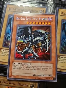 Yu-Gi-Oh JCC: Prismatic Secret Raro Ojos Rojos Negro Metal Dragón FMR-001 - Imagen 1 de 5