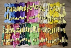 60 Skeins Lot Prism Floss Embroidery Thread Made in France 100% Cotton - Picture 1 of 9
