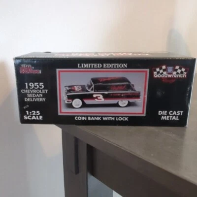 Racing Champions Dale Earnhardt 1955 Chevy Sedán Entrega 1:25 Diecast Bank Nuevo Foto 1 de 4