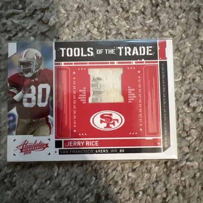 Panini Absolute Memorabilia 2010 - Herramientas del comercio Jerry Rice #49 rojo/250 Foto 1 de 2