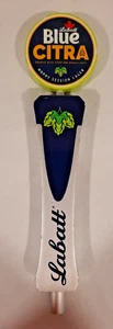 MANGO DE GRIFO DE CERVEZA DE BARRIL BARRA ICÓNICA LABATT AZUL CITRA 12" DE ALTO. MAN CAVE BREWERY - Imagen 1 de 6