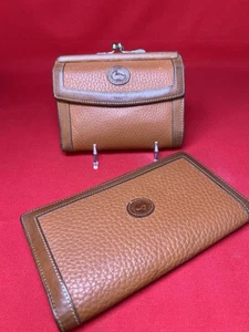 Dooney & Bourke Set of 2 – Made in USA – Leather Wallet & Checkbook Cover - Picture 1 of 11
