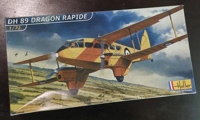 HELLER 80345 DH 89 Dragon Rapide - kit 1/72 INTATTO (Vintage) - Immagine 1 di 4