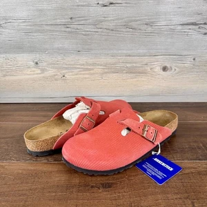 Birkenstock Boston Narrow Fit Womens Size 7 Sienna Red 1026167 - Picture 1 of 9