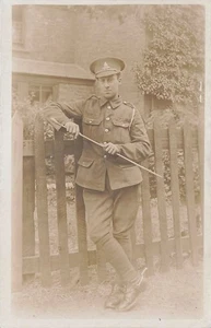 WWI ROYAL ARTILLERY Army Soldier Photo Postcard A - Picture 1 of 2
