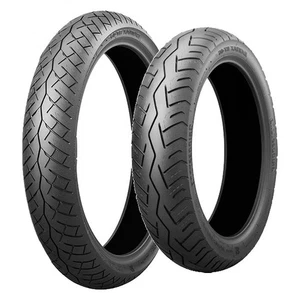 TYRE PAIR BRIDGESTONE 100/90-16 BT46 DOT22 + 140/80-17 BT46 - Picture 1 of 6