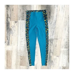 Leggings Sweaty Betty Azul Estampado Leopardo - Talla 6 - Imagen 1 de 6