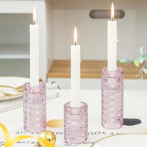 Four Usages Candlestick Holders, 3pcs Candle Stand for Taper Candles, Pillar ... - Picture 1 of 7