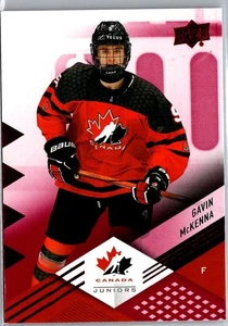 2024-25 Upper Deck Team Canada Juniors Red Gavin McKenna #36 - Imagen 1 de 2