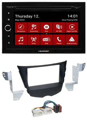 Blaupunkt MP3 DVD Bluetooth DAB 2DIN USB Autoradio für Hyundai Veloster FS ab 20 - Bild 1 von 4