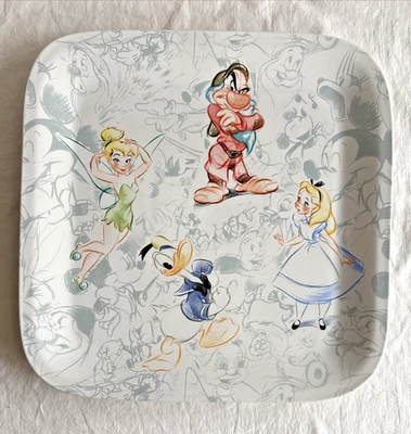 WORLD OF DISNEY Studio Collection PLATO 14 1/2" Tinker Bell Grumpy Blancanieves Foto 1 de 4